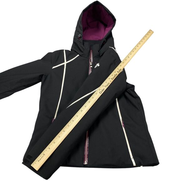 Descente Women's Bree Ski Hooded Insulated Jacket Size US 4  Black - Picture 8 of 16
